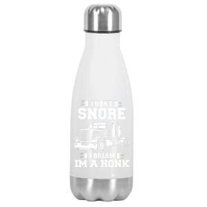 Awesome Trucker Lorry 18 Wheeler Highway Truck Driver CDL Trailer Stainless Steel Insulated Water Bottle