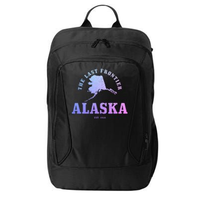 Alaska The Last Frontier State Map Est. 1959 Vintage City Backpack