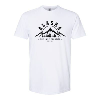 Alaska The Last Frontier Est. 1959 Mountains Nature Softstyle CVC T-Shirt