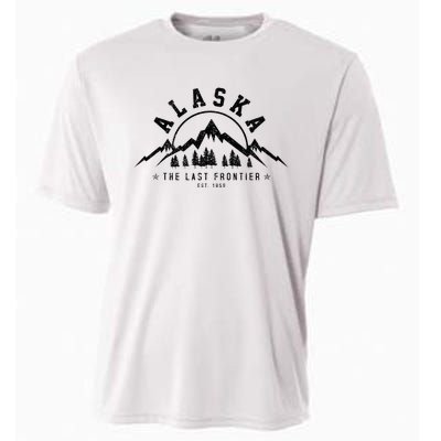 Alaska The Last Frontier Est. 1959 Mountains Nature Cooling Performance Crew T-Shirt