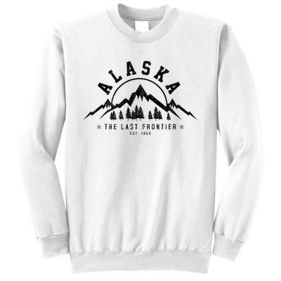 Alaska The Last Frontier Est. 1959 Mountains Nature Sweatshirt