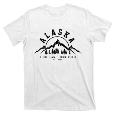 Alaska The Last Frontier Est. 1959 Mountains Nature T-Shirt