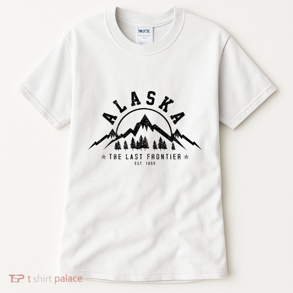 Alaska The Last Frontier Est. 1959 Mountains Nature Tall T-Shirt