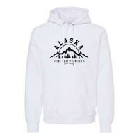 Alaska The Last Frontier Est. 1959 Mountains Nature Premium Hoodie