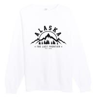 Alaska The Last Frontier Est. 1959 Mountains Nature Premium Crewneck Sweatshirt