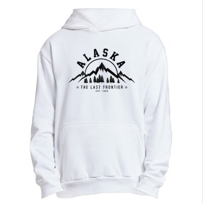 Alaska The Last Frontier Est. 1959 Mountains Nature Urban Pullover Hoodie