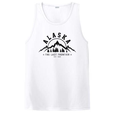 Alaska The Last Frontier Est. 1959 Mountains Nature PosiCharge Competitor Tank