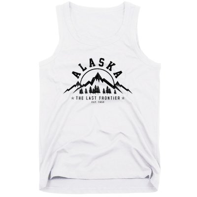 Alaska The Last Frontier Est. 1959 Mountains Nature Tank Top