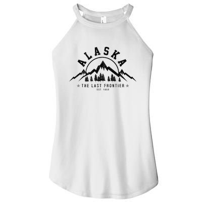 Alaska The Last Frontier Est. 1959 Mountains Nature Women’s Perfect Tri Rocker Tank