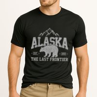 Alaska The Last Frontier Est 1959 Grizzly Bear Mountains Cooling Performance Crew T-Shirt