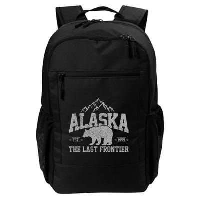 Alaska The Last Frontier Est 1959 Grizzly Bear Mountains Backpack