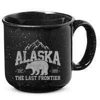 Alaska The Last Frontier Est 1959 Grizzly Bear Mountains 15oz Campfire Ceramic Mug