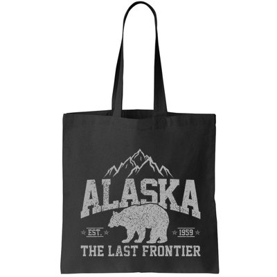 Alaska The Last Frontier Est 1959 Grizzly Bear Mountains Bag