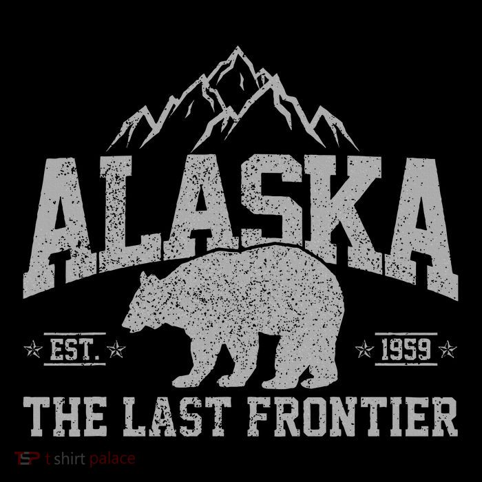Alaska The Last Frontier Est 1959 Grizzly Bear Mountains Magnet