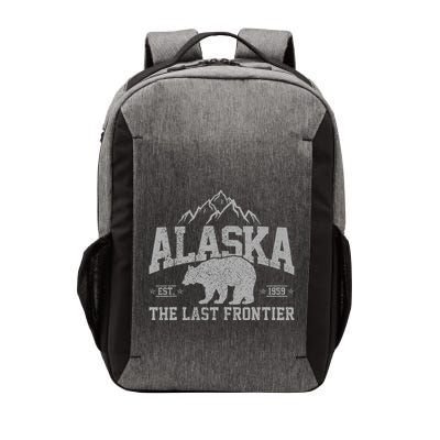 Alaska The Last Frontier Est 1959 Grizzly Bear Mountains Vector Backpack