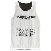 All This Light Pollution Is Making It Real Hard To Find God Mesh Reversible Basketball Jersey Tank