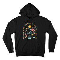 Aba Therapist Love Language Behavior Analyst Rbt Floral Hoodie