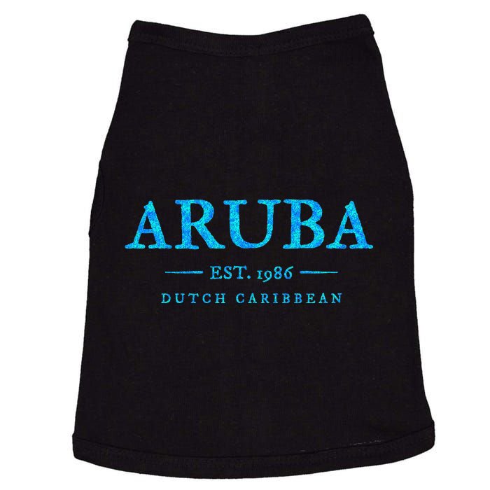 Aruba Throwback Letter Souvenir Doggie Tank