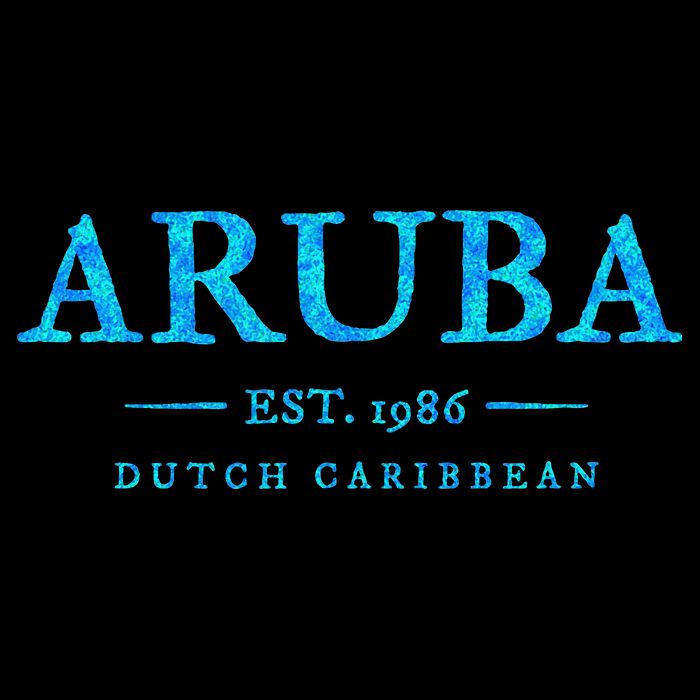 Aruba Throwback Letter Souvenir Long Sleeve Shirt