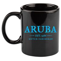 Aruba Throwback Letter Souvenir 11oz C Handle Ceramic Mug