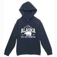 Alaska The Last Frontier EST 1959 Grizzly Bear Mountains Urban Pullover Hoodie