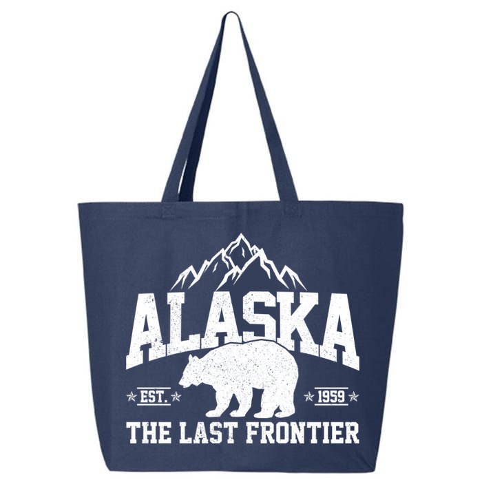 Alaska The Last Frontier EST 1959 Grizzly Bear Mountains 25L Jumbo Tote