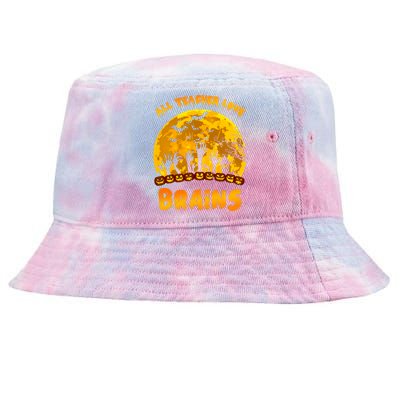 All Teacher Love Brains Tie-Dyed Bucket Hat