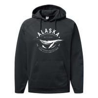 Alaska The Last Frontier Whale Home Cruise Performance Fleece Hoodie