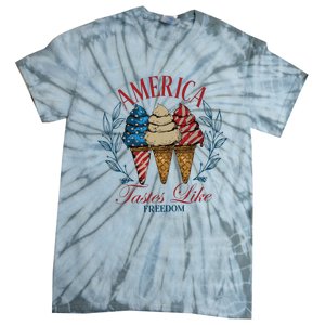 America Tastes Like Freedom America Tie-Dye T-Shirt