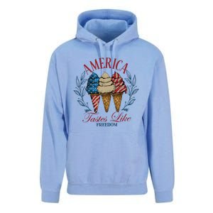 America Tastes Like Freedom America Unisex Surf Hoodie