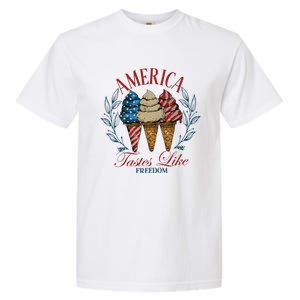 America Tastes Like Freedom America Garment-Dyed Heavyweight T-Shirt