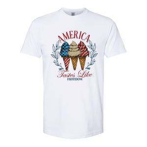 America Tastes Like Freedom America Softstyle CVC T-Shirt