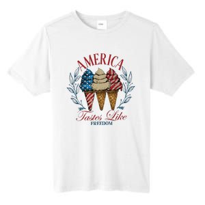 America Tastes Like Freedom America Tall Fusion ChromaSoft Performance T-Shirt