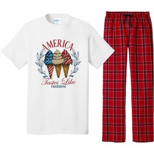 America Tastes Like Freedom America Pajama Set