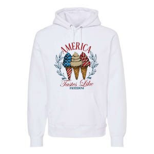 America Tastes Like Freedom America Premium Hoodie