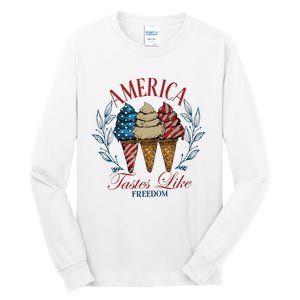 America Tastes Like Freedom America Tall Long Sleeve T-Shirt