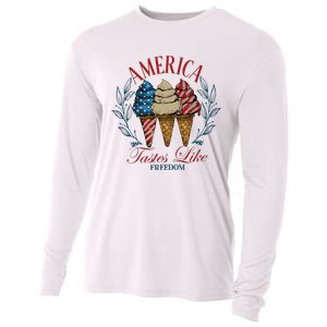 America Tastes Like Freedom America Cooling Performance Long Sleeve Crew