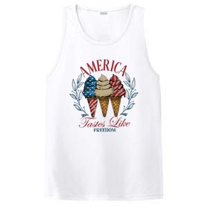 America Tastes Like Freedom America PosiCharge Competitor Tank