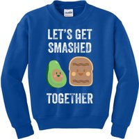 Avocado Toast LetS Get Smashed Together Gift Kids Sweatshirt