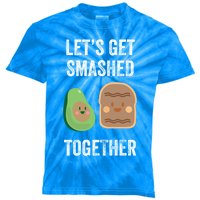 Avocado Toast LetS Get Smashed Together Gift Kids Tie-Dye T-Shirt