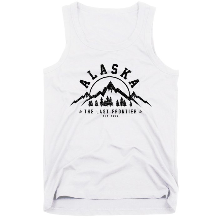 Alaska The Last Frontier Est. 1959 Mountains Nature Gift Tank Top