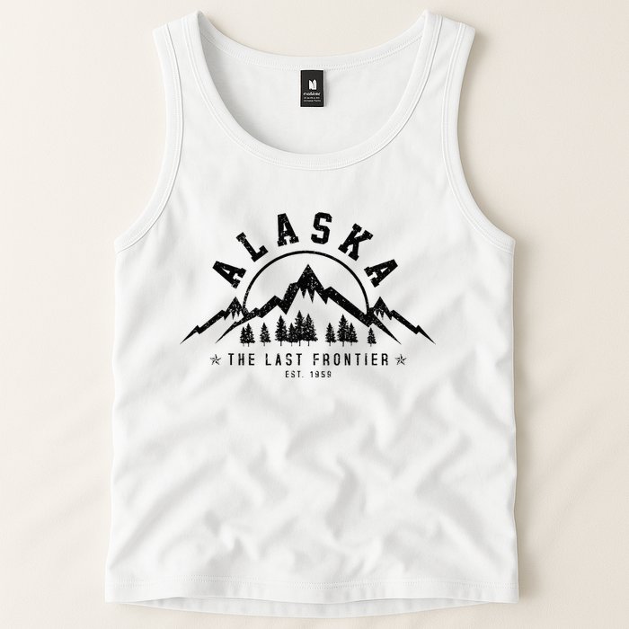Alaska The Last Frontier Est. 1959 Mountains Nature Gift Tank Top