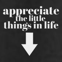 Appreciate The Little Things In Life Arrow Funny Adult Joke 11oz C Handle Ceramic Mug
