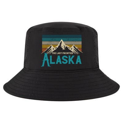 Alaska The Last Frontier Vintage Mountains Nature Gift Cute Gift Cool Comfort Performance Bucket Hat