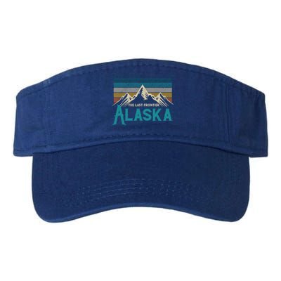 Alaska The Last Frontier Vintage Mountains Nature Gift Cute Gift Valucap Bio-Washed Visor