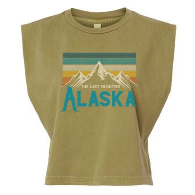 Alaska The Last Frontier Vintage Mountains Nature Gift Cute Gift Garment-Dyed Women's Muscle Tee