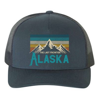 Alaska The Last Frontier Vintage Mountains Nature Gift Cute Gift Yupoong Adult 5-Panel Trucker Hat