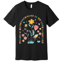 Aba Therapist Love Language Behavior Analyst Rbt Floral Premium T-Shirt