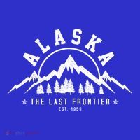 Alaska The Last Frontier Est 1959 Mountains Nature Gift Premium T-Shirt