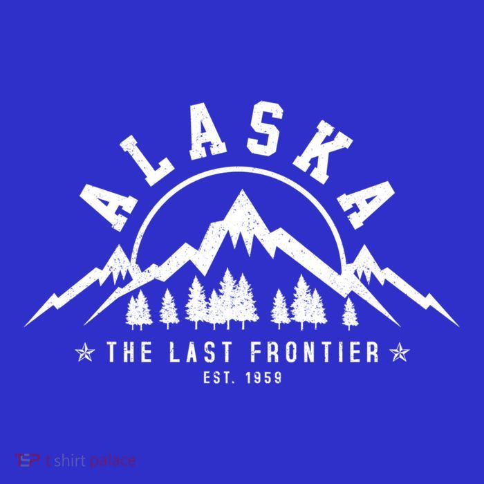 Alaska The Last Frontier Est 1959 Mountains Nature Gift Baby Bodysuit
